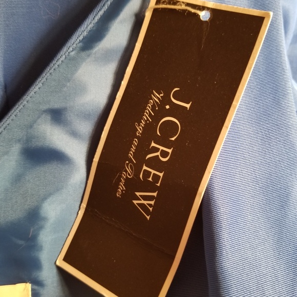 J. Crew Kami Dress in Blue Classic Faille - Picture 3 of 5